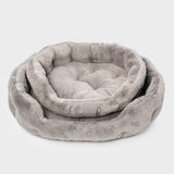 Dalstra rundes Flauschiges Hundebett Grau