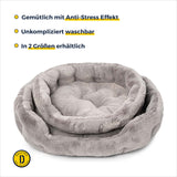 Dalstra rundes Flauschiges Hundebett Grau
