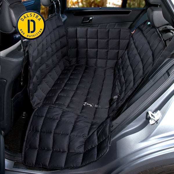Doctor Bark 2-Sitz-Autoschondecke für die Rückbank 95° waschbar Schwarz